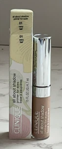 Clinique All About Shadow PRIMER FOR EYES - 0.15oz/4.7ml - 01 VERY FAIR - NEW - Picture 1 of 4