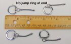 100 -500 KEY Rings w/ Snake Chain w/ 20mm (3/4") Locking Snap End ~ Add Charms