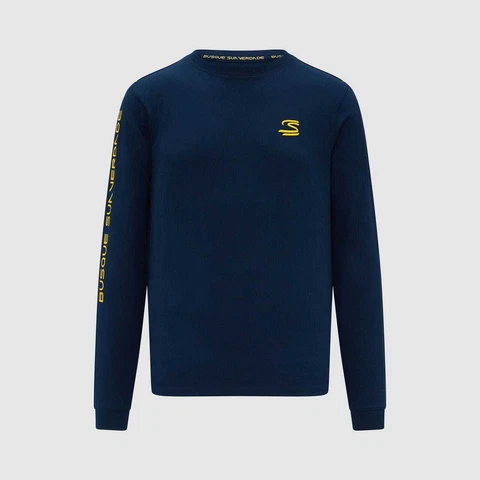 Ayrton Senna Long Sleeve T-Shirt - Blue Cover
