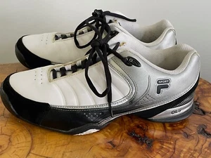 Fila Men's Sport Rimshot II Low Ankle Sneakers White/Black Size 10.5 US - Picture 1 of 8