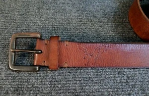 American Eagle Brown Leather Belt 50in Long - Picture 1 of 8