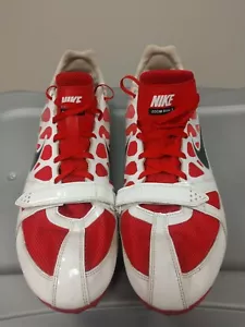 Nike Zoom Rival S Red & White Spiked Track Shoes With Nike Bag Size 14(US)... - Picture 1 of 5