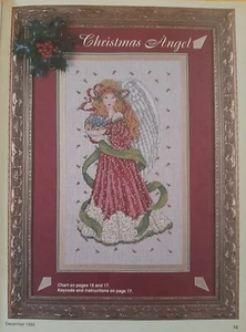 CHRISTMAS ANGEL cross stitch Joan Elliott, Complete Cross Stitcher Magazine 1996 - Picture 1 of 17