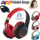 Wireless Headphones Bluetooth Noise Cancelling Stereo Earphones♧Over Ear Headset