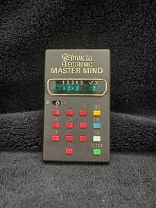 Invicta Electronic Master Mind Vintage 1977 Handheld Game Tested Works - Picture 1 of 5