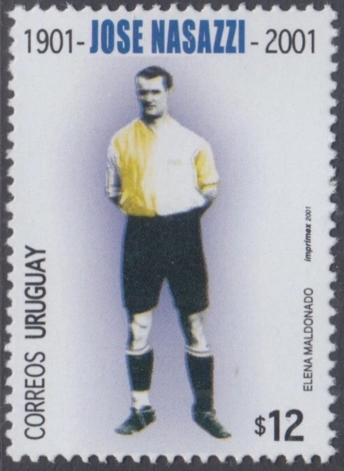 URUGUAY Sc # 1935 CPL MNH SINGLE - 100th ANN BIRTH of SOCCER PLAYER NASAZZI - Image 1 of 1