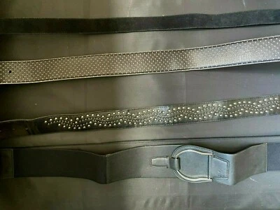 4件套-女式皮带Ralph Lauren RL DKNY真皮麂皮绒皮革M L — 第 1/4 张图片