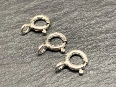 Federring 3 Stück Kettenverschluss   925er Silber Springring Ø 7 mm - Bild 1 von 4