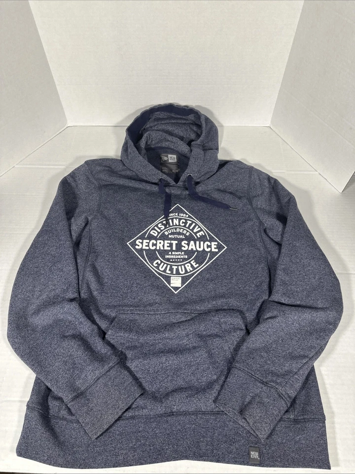 NEW ERA XL Sudadera con Capucha Azul Pistola Metal Gris Foto 1 de 4