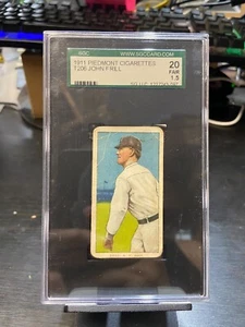 SGC 1.5 Fair 1911 Piedmont Cigarettes T206 20 New York H. John Frill Card JC - Picture 1 of 3