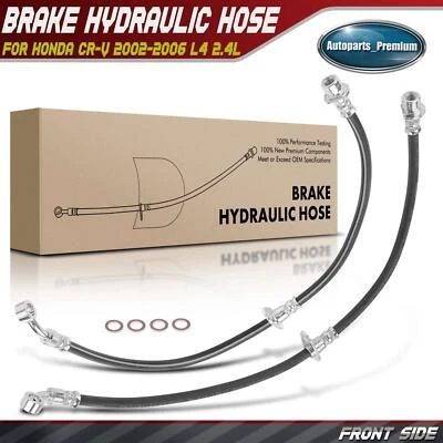 Nuevo 2x Manguera hidráulica de freno delantero izquierdo y derecho para Honda CR-V 2002-2006 L4 2,4 L Foto 1 de 4