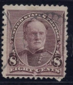 1890-93 Regular Issue 8¢ Sherman - U.S. #225 - Picture 1 of 1
