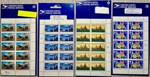 USPS - 1995,6 - RFD, Berlin, Smithsonian, New Year Ox - 4 Panes - $12.80 FV -New - Picture 1 of 5