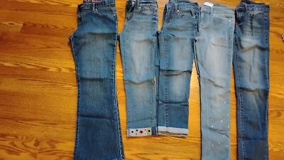 LOTE 5 JEANS NIÑA CELEBRIDAD* ROSA NIÑAS Y EL LUGAR INFANTIL, TALLA 10 Foto 1 de 4