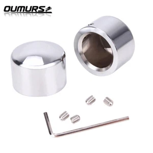 Cubierta de tuerca cromada con eje delantero apta para Harley Softail Dyna Touring Streel Glide - Imagen 1 de 12