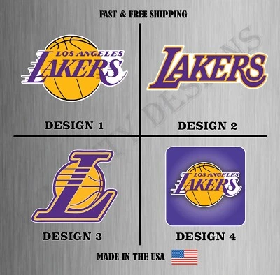 Adesivo de basquete Los Angeles Lakers NBA decalque de vinil caminhão para-choque resistente à água - Imagem 1 de 2