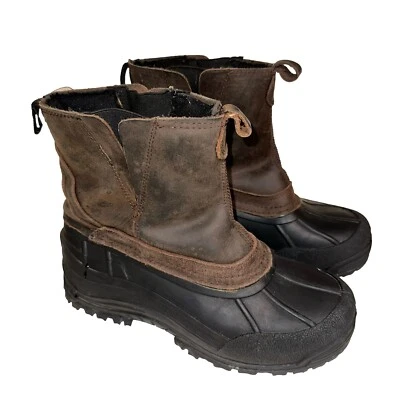 Alpine Design Boots Thinsulate Insulation Men's Pull On Black & Brown Size 10 - Image 1 of 4