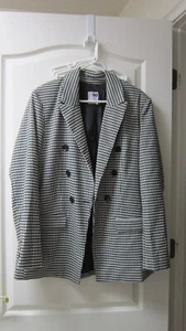 SO Goods For Life Kohls Black And White Blazer Womens Size XL - Picture 1 of 12