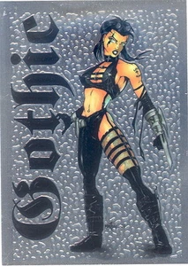 TARJETA PROMOCIONAL NAVAJA GÓTICA 1997 KROME PRODUCTIONS CROMO SIN NÚMERO - Imagen 1 de 1