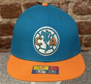NWT Club America FT-90 Pro 7 5/8 Fitted Teal and Orange Hat - Picture 1 of 8