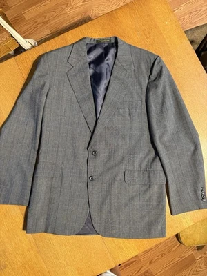 Blazer de lana H. Freeman & Son abrigo deportivo para hombre 42L gris marrón vintage EE. UU. Foto 1 de 4
