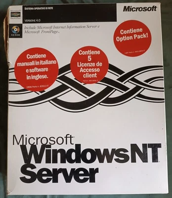 Windows Server NT 4.0 - Floppy e CD installazione - Immagine 1 di 2