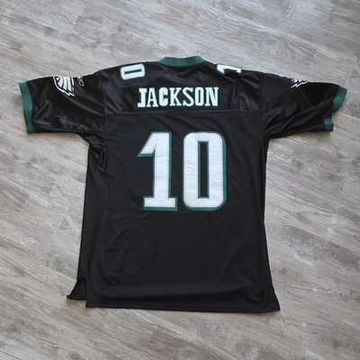 Camiseta Philadelphia Eagles DeSean Jackson #10 Reebok Alternate Negra Talla 52 NFL Foto 1 de 4