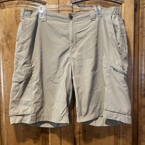 Columbia PFG Pantalones Cortos de Pesca para Hombres 40 10” Entrepierna Caqui Nylon Carga Sólido Exterior - Imagen 1 de 7