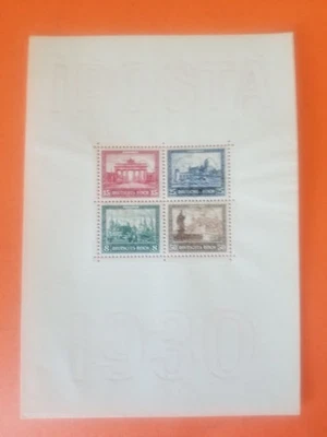 Germany 1930 IPOSTA Souvenir Sheet Block - MDG - Image 1 of 4