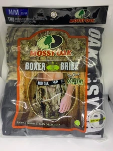 NEW MOSSY OAK BOXER BRIEF 2 PACK MENS SIZE (M 32-34) - Bild 1 von 2