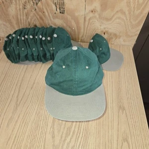 Vintage Otto Blank Unstructured Strapback Hat Green/khaki 90s NOS - Picture 1 of 6