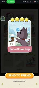 MoNO go 4⭐ Sticker with the name OF SNOWFLAKE PUP WITH🔥 SUPERFAST SENDING 🔥 - Picture 1 of 1