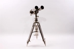 Used Restoration Hardware 1920's Style Naval Binoculars & Tripod Stand - Picture 1 of 5