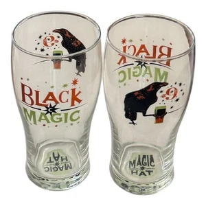 Par de vasos de cerveza Magic Hat #9 Black Magic Pint - Imagen 1 de 4