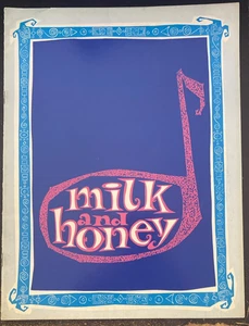 Milk And Honey Souvenir Program, Robert Weede, Molly Picon, Saunders, Rall, 1963 - Picture 1 of 8