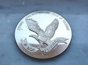 1968 ETERNAL VIGILANCE Is The Price of Freedom 2nd Amendment Medal Responsibile  - Picture 1 of 6