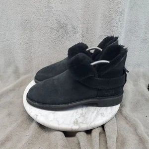 UGGS Schuhe Damengröße 9 schwarz Wildleder Lammfell McKay kurze Stiefel *lesen* - Bild 1 von 11