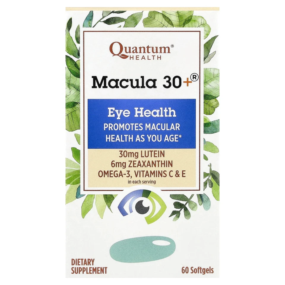 Macula 30+®, salud ocular, 60 cápsulas blandas Foto 1 de 3