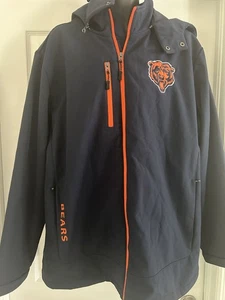 Chicago Bears Zip Up Jacket Coat Blue NFL Football Men’s Size 2XL - Picture 1 of 9