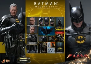 Hot Toys Batman Modern Suit The Flash 1:6 Scale Figur Michael Keaton MMS712 DC - Bild 1 von 21