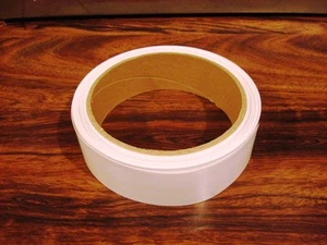 41,5 mm x 4 Mil Weiß Schrumpf PVC - 5 Fuß, 10 Fuß, 25 Fuß, Layflat Batterieverpackungen - Bild 1 von 2