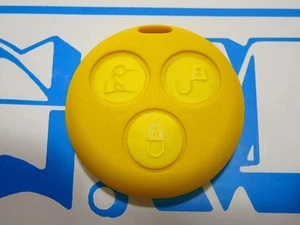 COVER E TASTI GIALLO SMART FORTWO 450 3 PER TELECOMANDO USA TUA CHIAVE ORIGINALE - Foto 1 di 1