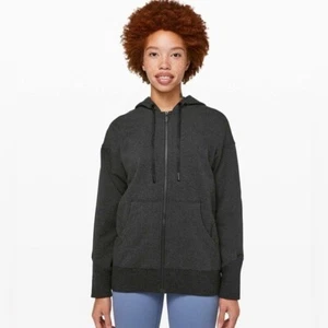 Lululemon Ready to Roll Full Zip Hooded Jacket Black Terry Sweatshirt W3BYNS - 4 - Picture 1 of 14