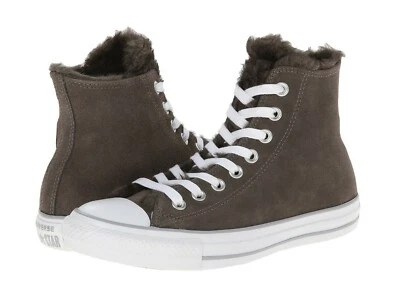 NWOB Converse Chuck Taylor All Star Suede & Fur Hi, size 11US, color Brown - Image 1 of 4
