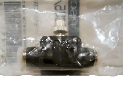 New Pisco Speed Control Valve Straight Union, 4mm 5/32" Push-to-Connect JSU 5/32 - Image 1 of 4