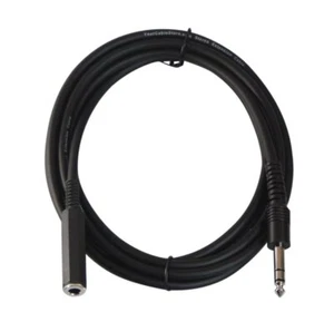 10 Foot 1/4" (6.3mm) Stereo Headphone Extension Cable - Picture 1 of 3