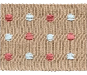 dot braid decorative trimming - almond colour - Picture 1 of 2