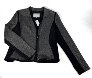 Classiques Entier Atelier Long Sleeve Jacket Blazer Size M Black Gray White - Picture 1 of 11