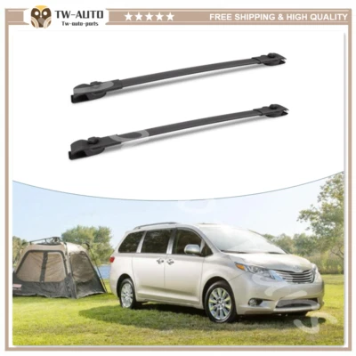 Barra transversal de barra transversal de riel de techo 2 piezas para Toyota Sienna XL30 2011-2020 Foto 1 de 4