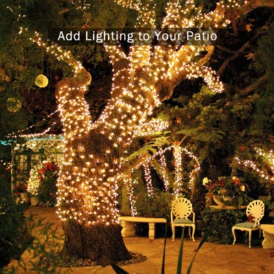 300/500/1000LED Solar String Lights for Outside Tree with 8 Lighting Modes - Image 1 of 4